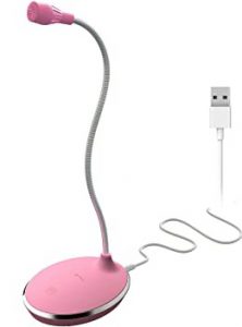 Computer Microphone Pink Microphone – Basic USB – Pink | Cyber Computer Shop